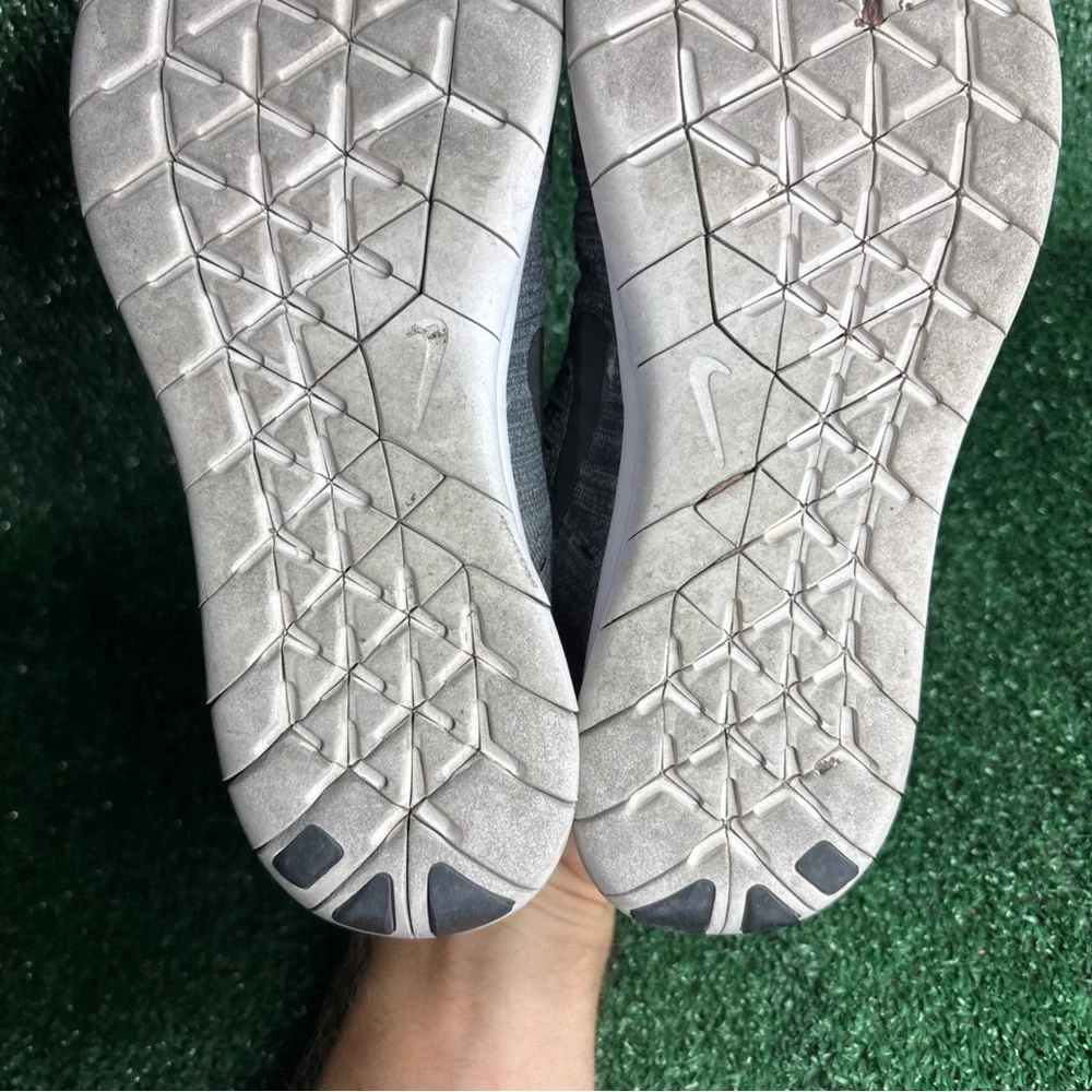 Nike Free RN Flyknit‎ 2017 Women's Running Shoes 880844-002 Wolf Gray Size 8.5
